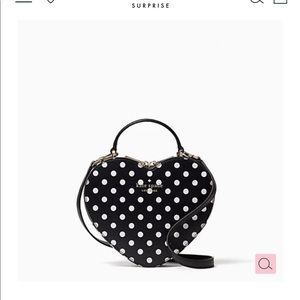 Kate spade ♠️ Love Shack Heart Purse polka dot